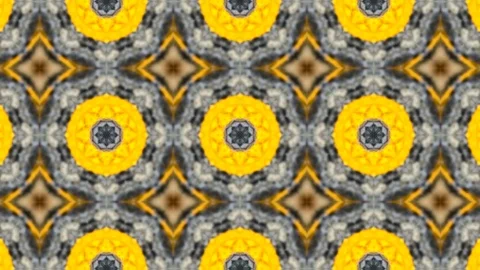 Poly Art Kaleidoscope Hypnotic Pattern Animation Footage Video stock 122342151