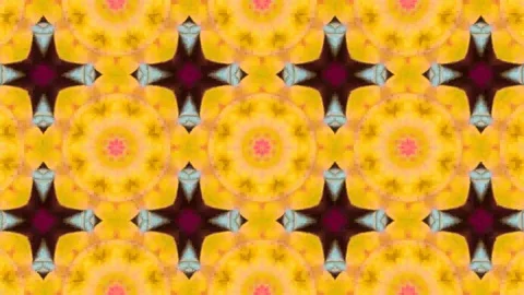 Poly Art Kaleidoscope Hypnotic Pattern Animation Footage Stock Footage 122342263