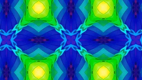 Poly Art Kaleidoscope Hypnotic Pattern Animation Footage Stock Footage 122342423