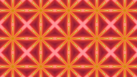 Poly Art Kaleidoscope Hypnotic Pattern Animation Footage Video stock 122342487
