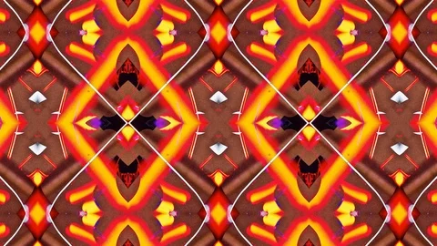 Poly Art Kaleidoscope Hypnotic Pattern Animation Footage Stock Footage 122342501