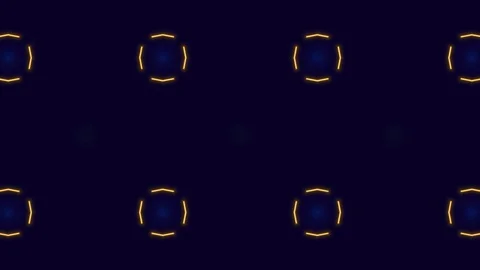 Poly Art Kaleidoscope Hypnotic Pattern Animation Footage Stock Footage 122342525