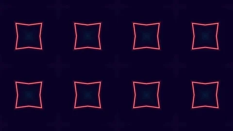 Poly Art Kaleidoscope Hypnotic Pattern Animation Footage Video stock 122342542