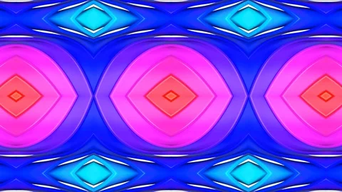 Poly Art Kaleidoscope Hypnotic Pattern Animation Footage Stock Footage 122342721