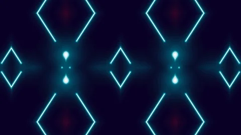 Poly Art Kaleidoscope Hypnotic Pattern Animation Footage Stock Footage 122343075