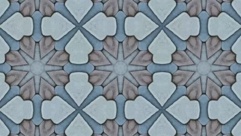 Poly Art Kaleidoscope Hypnotic Pattern Animation Footage Stock Footage 122343170