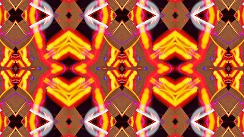 Poly Art Kaleidoscope Hypnotic Pattern Animation Footage Stock Footage 122343321
