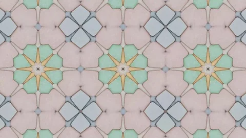 Poly Art Kaleidoscope Hypnotic Pattern Animation Footage Stock Footage 122343353