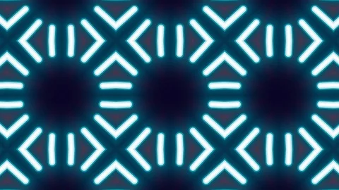 Poly Art Kaleidoscope Hypnotic Pattern Animation Footage Video stock 122343420