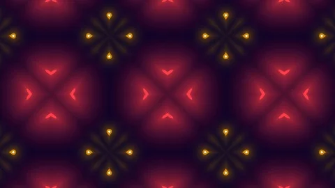 Poly Art Kaleidoscope Hypnotic Pattern Animation Footage Stock Footage 122343451