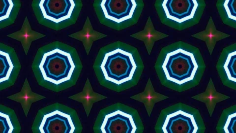 Poly Art Kaleidoscope Hypnotic Pattern Animation Footage Stock Footage 122343571