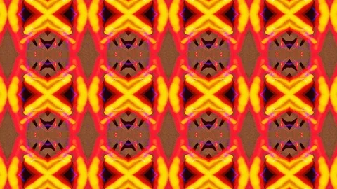 Poly Art Kaleidoscope Hypnotic Pattern Animation Footage Video stock 122343613