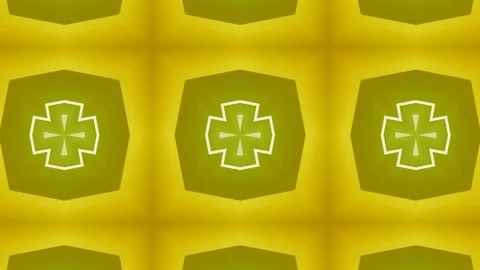 Poly Art Kaleidoscope Hypnotic Pattern Animation Footage Video stock 122343657