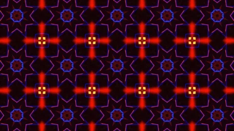 Poly Art Kaleidoscope Hypnotic Pattern Animation Footage Stock Footage 122343752
