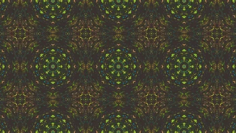 Poly Art Kaleidoscope Hypnotic Pattern Animation Footage Stock Footage 122435404
