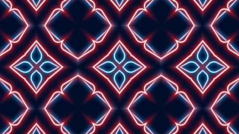 Poly Art Kaleidoscope Hypnotic Pattern Animation Footage Stock Footage 122435571