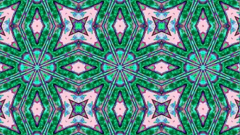 Poly Art Kaleidoscope Hypnotic Pattern Animation Footage Stock Footage 122435751