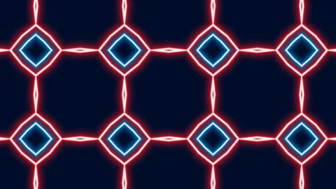 Poly Art Kaleidoscope Hypnotic Pattern Animation Footage Video stock 122436124