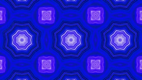 Poly Art Kaleidoscope Hypnotic Pattern Animation Footage Stock Footage 122436277