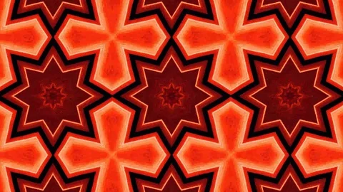Poly Art Kaleidoscope Hypnotic Pattern Animation Footage Stock Footage 122436636