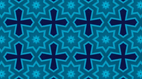Poly Art Kaleidoscope Hypnotic Pattern Animation Footage Stock Footage 122436982