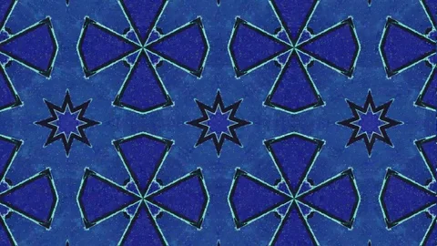 Poly Art Kaleidoscope Hypnotic Pattern Animation Footage Stock Footage 122437733