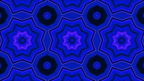 Poly Art Kaleidoscope Hypnotic Pattern Animation Footage Stock Footage 122438365