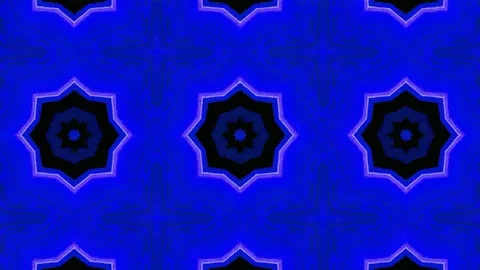 Poly Art Kaleidoscope Hypnotic Pattern Animation Footage Stock Footage 122439095