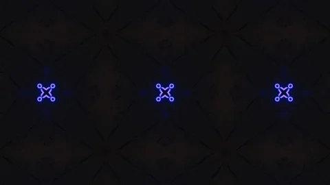 Poly Art Kaleidoscope Hypnotic Pattern Animation Footage Stock Footage 122439292