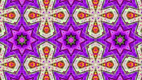 Poly Art Kaleidoscope Hypnotic Pattern Animation Footage Stock Footage 122439294