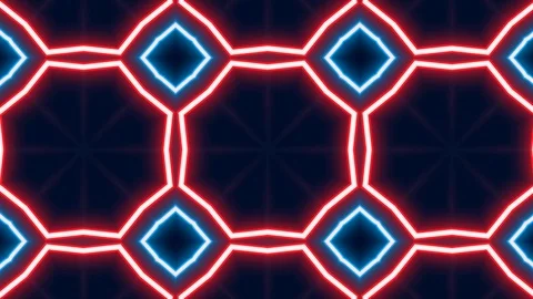 Poly Art Kaleidoscope Hypnotic Pattern Animation Footage Stock Footage 122439503