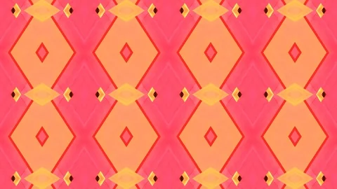 Poly Art Kaleidoscope Hypnotic Pattern Animation Footage Video stock 122439716
