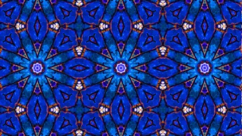 Poly Art Kaleidoscope Hypnotic Pattern Animation Footage Stock Footage 122439867