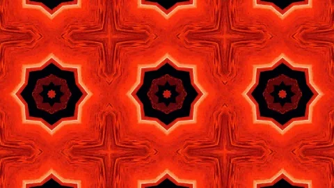Poly Art Kaleidoscope Hypnotic Pattern Animation Footage Stock Footage 122440388
