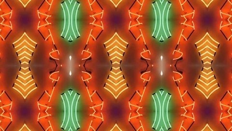 Poly Art Kaleidoscope Hypnotic Pattern Animation Footage Stock Footage 122440574
