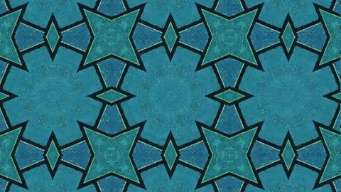 Poly Art Kaleidoscope Hypnotic Pattern Animation Footage Stock Footage 122440576