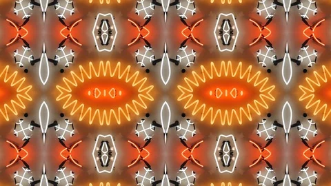 Poly Art Kaleidoscope Hypnotic Pattern Animation Footage Video stock 122440772