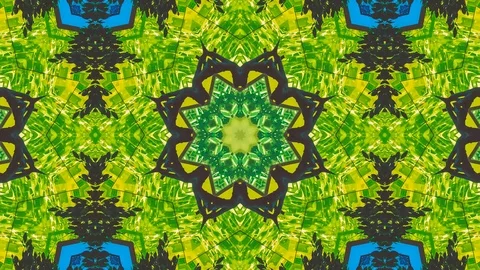 Poly Art Kaleidoscope Hypnotic Pattern Animation Footage Stock Footage 122441157