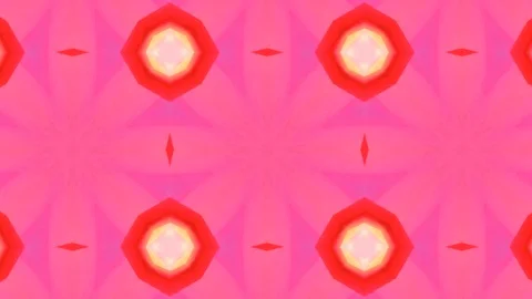 Poly Art Kaleidoscope Hypnotic Pattern Animation Footage Video stock 122441618
