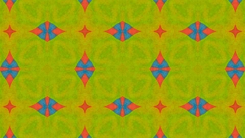 Poly Art Kaleidoscope Hypnotic Pattern Animation Footage Video stock 122441946