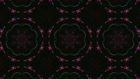 Poly Art Kaleidoscope Hypnotic Pattern Animation Footage Stock Footage 122441959
