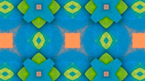 Poly Art Kaleidoscope Hypnotic Pattern Animation Footage Stock Footage 122442657