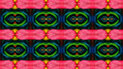 Poly Art Kaleidoscope Hypnotic Pattern Animation Footage Stock Footage 122443844