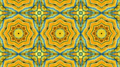 Poly Art Kaleidoscope Hypnotic Pattern Animation Footage Stock Footage 122445443