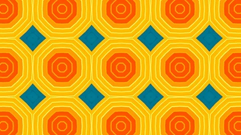 Poly Art Kaleidoscope Hypnotic Pattern Animation Footage Stock Footage 122445621