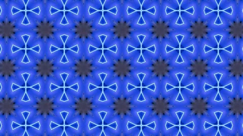 Poly Art Kaleidoscope Hypnotic Pattern Animation Footage Video stock 122446223