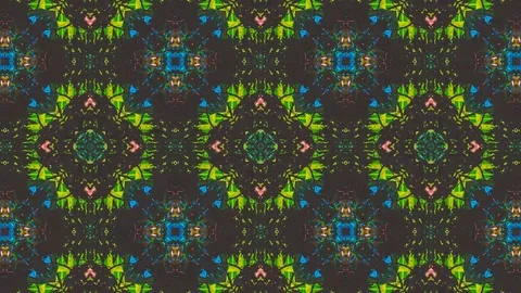 Poly Art Kaleidoscope Hypnotic Pattern Animation Footage Stock Footage 122446380