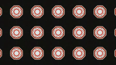 Poly Art Kaleidoscope Hypnotic Pattern Animation Footage Stock Footage 122600552