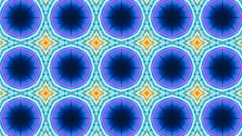 Poly Art Kaleidoscope Hypnotic Pattern Animation Footage Stock Footage 122600746