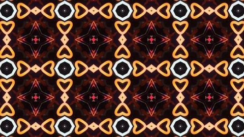 Poly Art Kaleidoscope Hypnotic Pattern Animation Footage Stock Footage 122600769